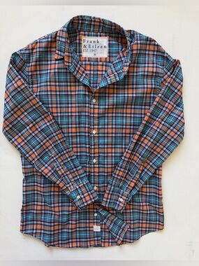 Frank & Eileen Barry Plaid long sleeve shirt M